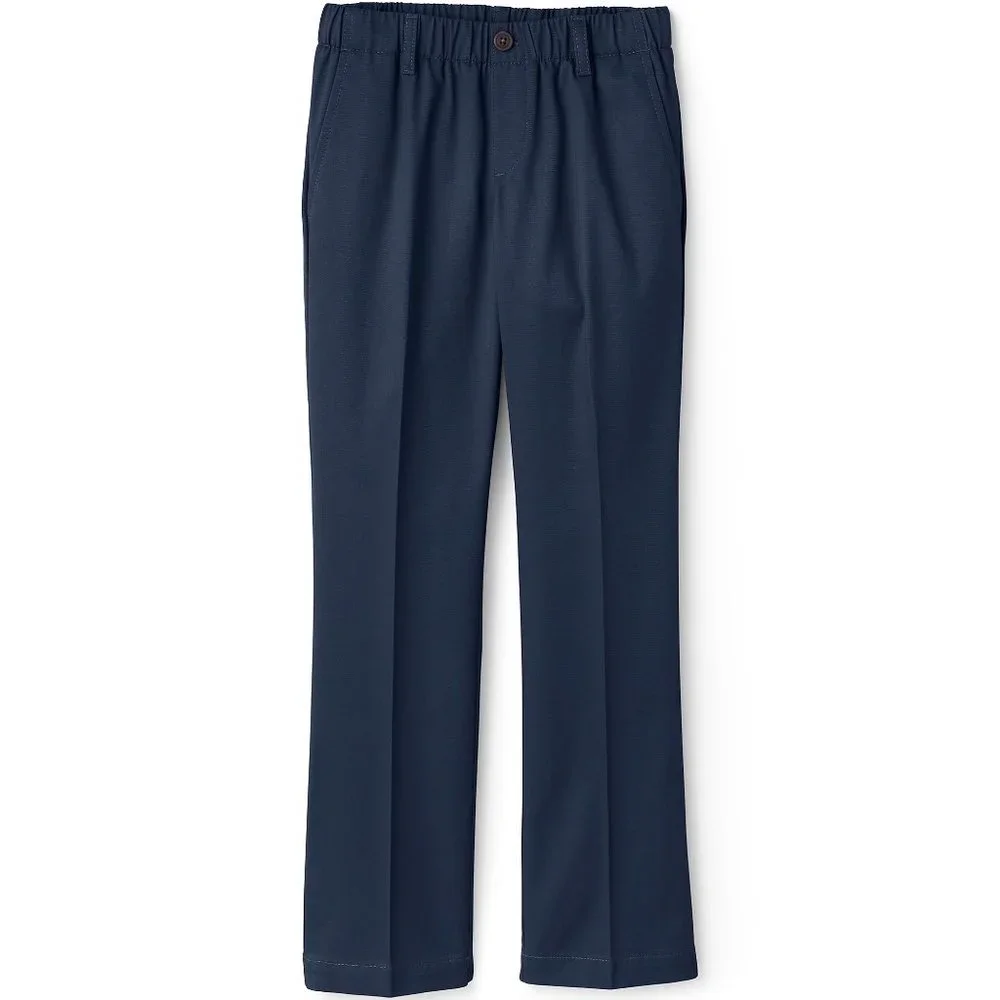 Lands' End School Uniform Girls Elastic Waist Pull-On Chino Pants, NWT